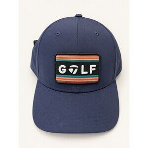 TaylorMade Golf Hat Navy Snapback Serape Patch Adjustable Cap NWT 58cm